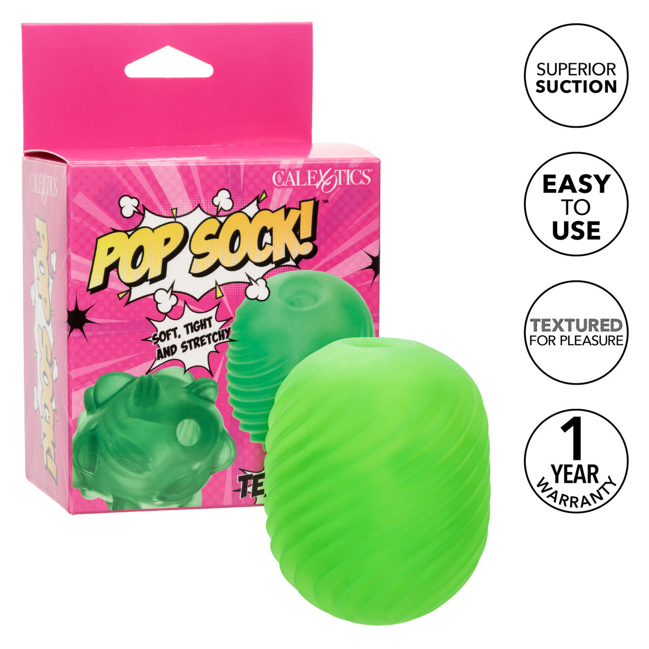 Pop Sock Textured Pocket Stroker - Green