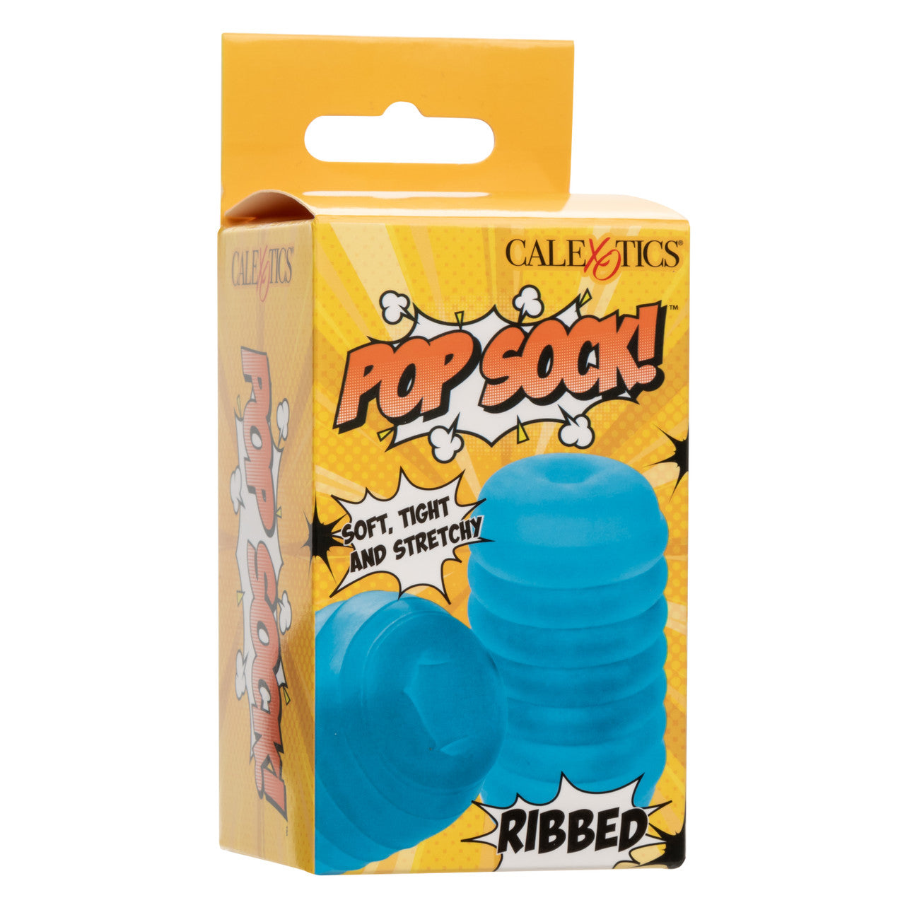 Pop Sock Ribbed Pocket Stroker - Blue