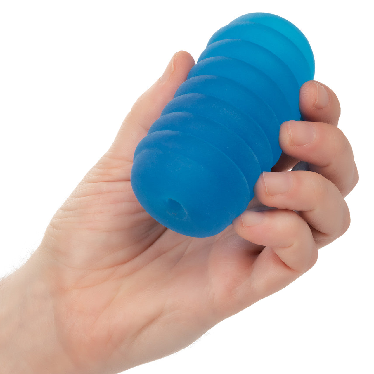 Pop Sock Ribbed Pocket Stroker - Blue