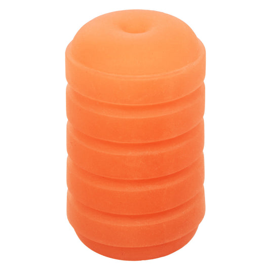 Pop Sock Ribbed Pocket Stroker - Orange