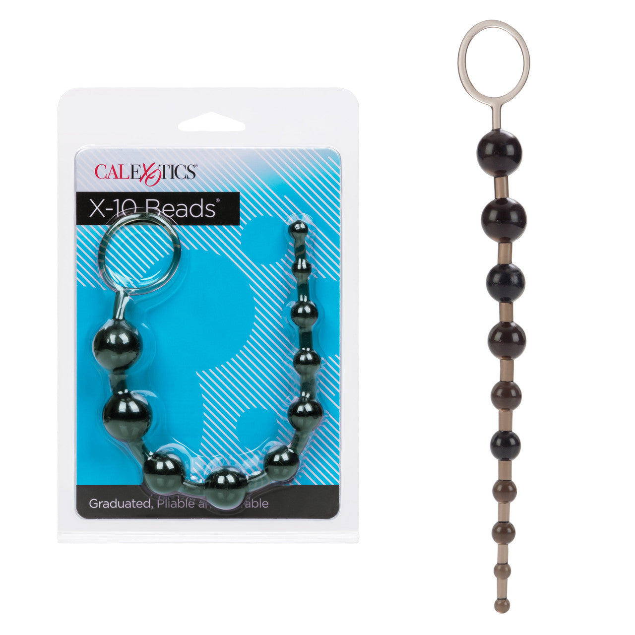 X-10 Anal Beads - Black - Thorn & Feather