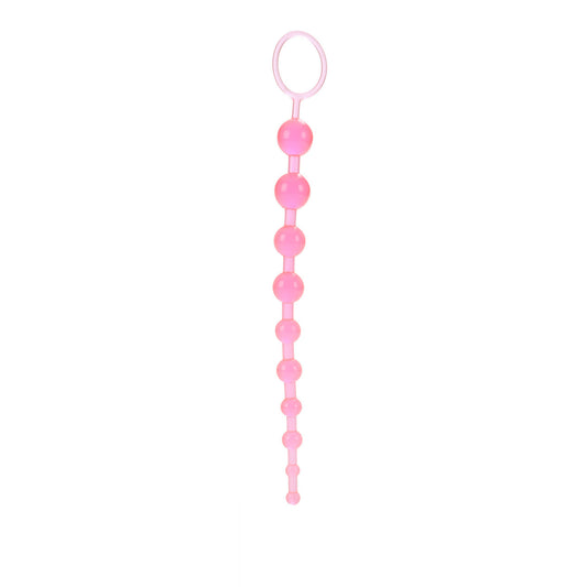 X-10 Anal Beads - Pink - Thorn & Feather