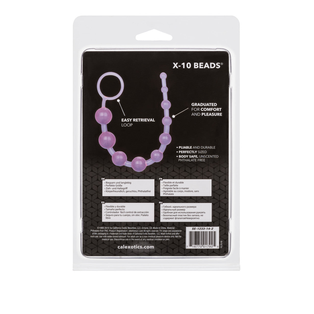 X-10 Anal Beads - Purple - Thorn & Feather