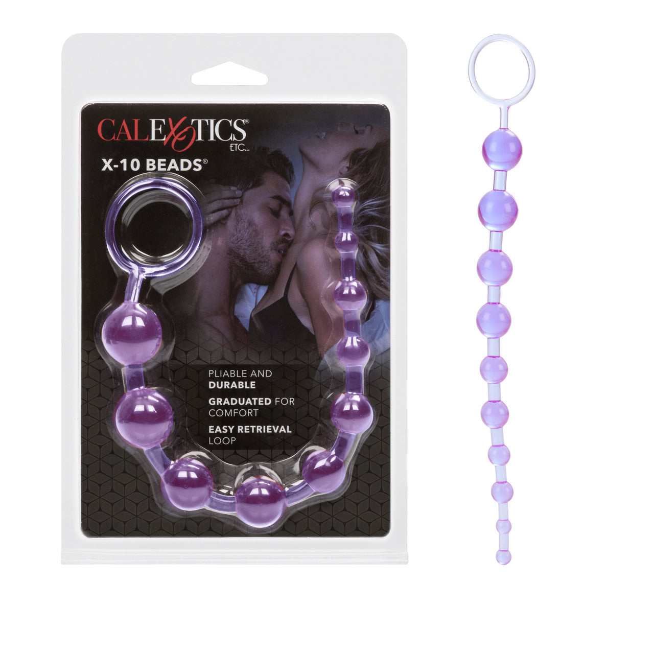 X-10 Anal Beads - Purple - Thorn & Feather