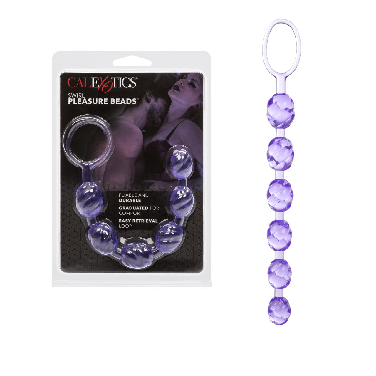 Swirl Pleasure Beads - Purple - Thorn & Feather