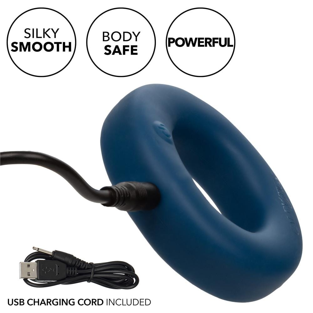 Link Up Optimum Vibrating Cock Ring - Blue - Thorn & Feather