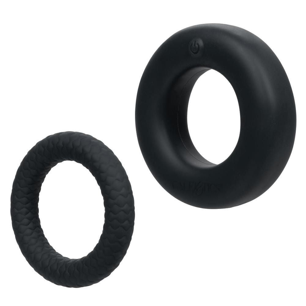 Link Up Optimum Vibrating Cock Ring - Black - Thorn & Feather