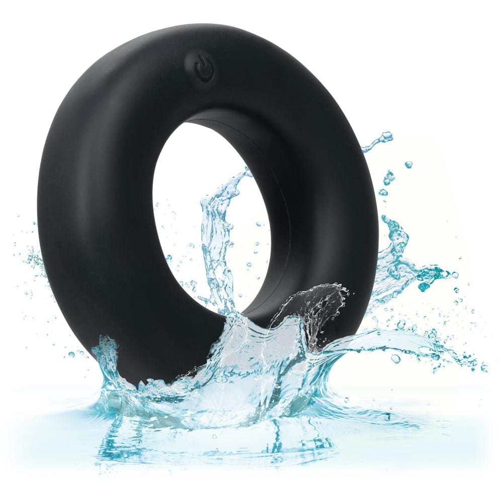 Link Up Optimum Vibrating Cock Ring - Black - Thorn & Feather