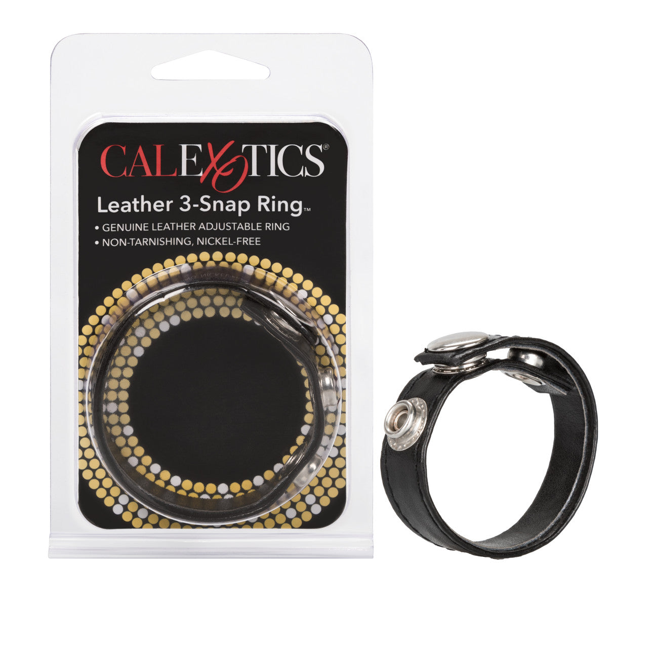 Leather 3 Snap Ring