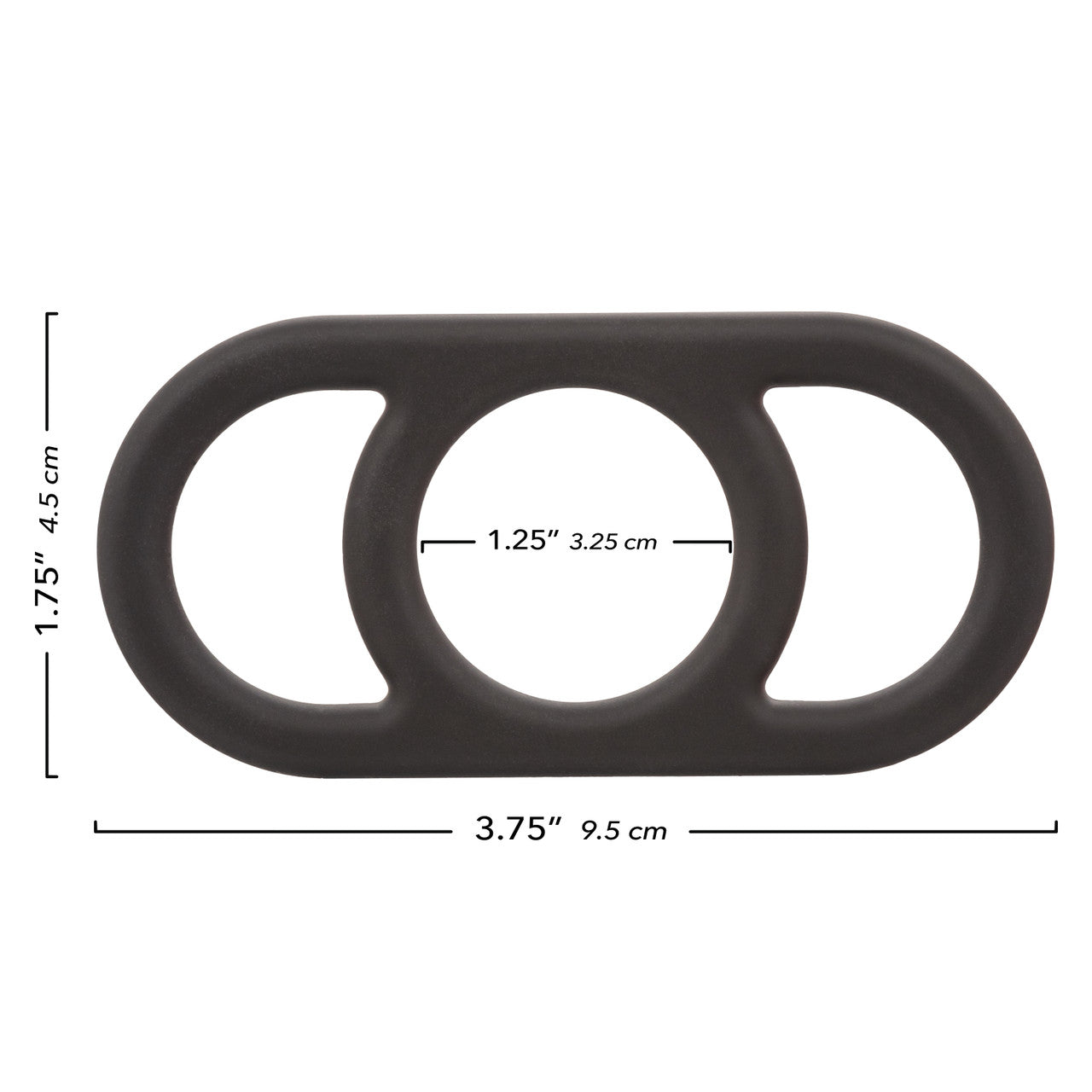 Alpha Liquid Silicone Commander Ring - Black