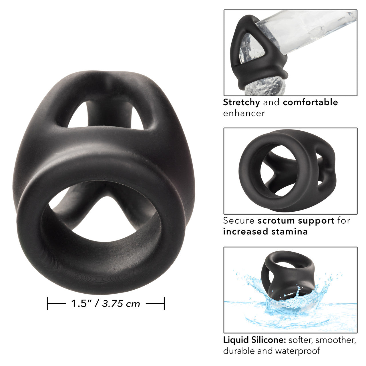 Alpha Liquid Silicone Dual Cage & Ring