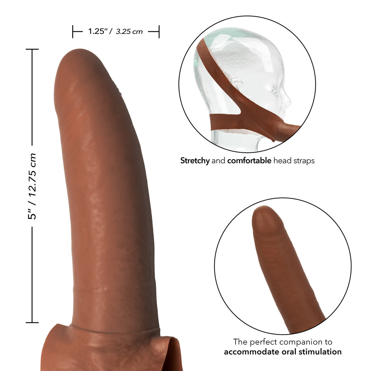 The "Original" Accommodator Latex Dong - Brown