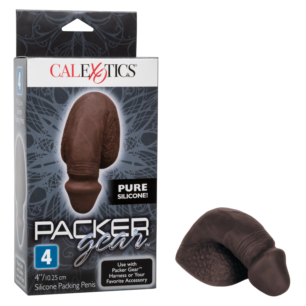 Packer Gear 4" Silicone Packing Penis - Black