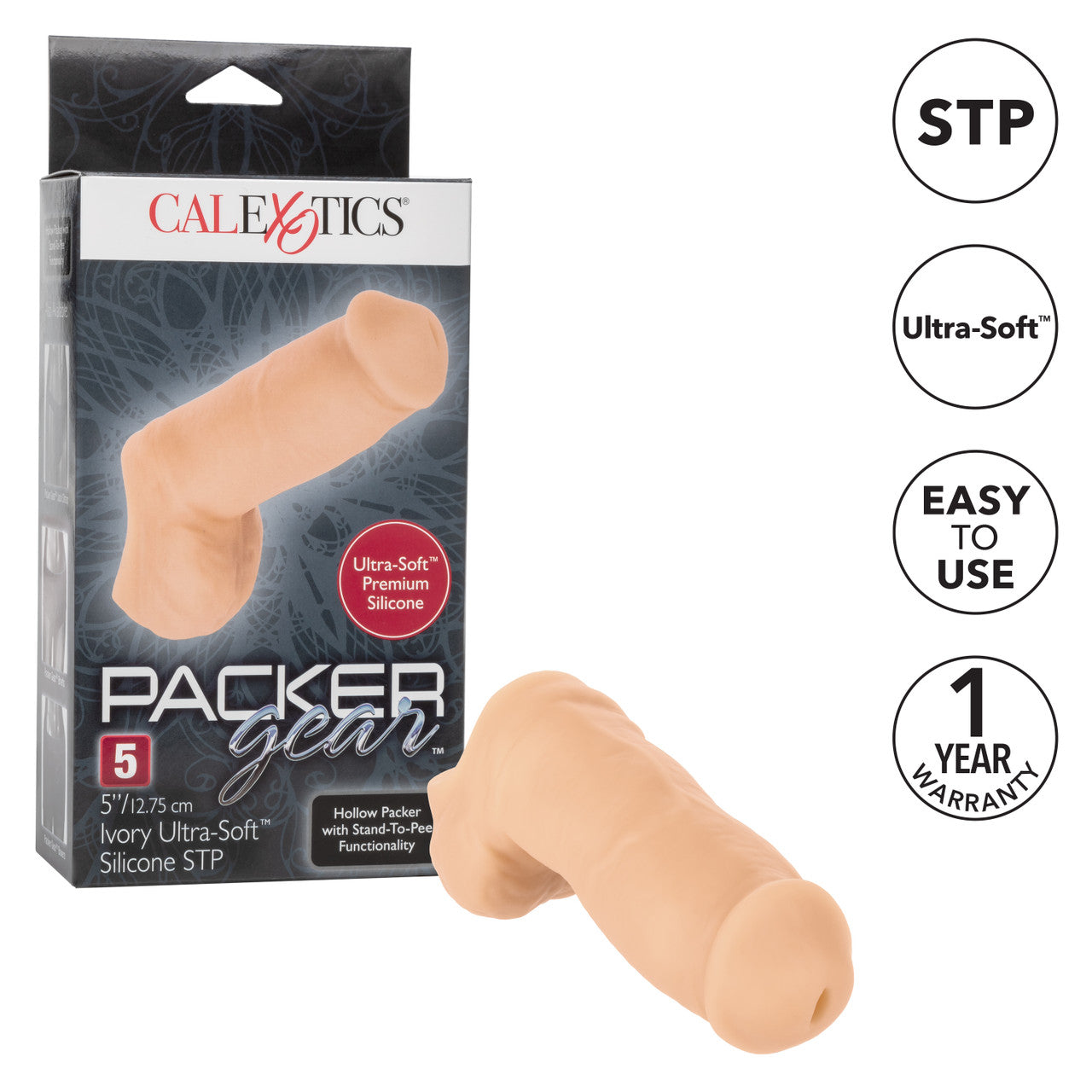 Packer Gear 5"/12.75 cm Ultra-Soft Silicone STP - Ivory