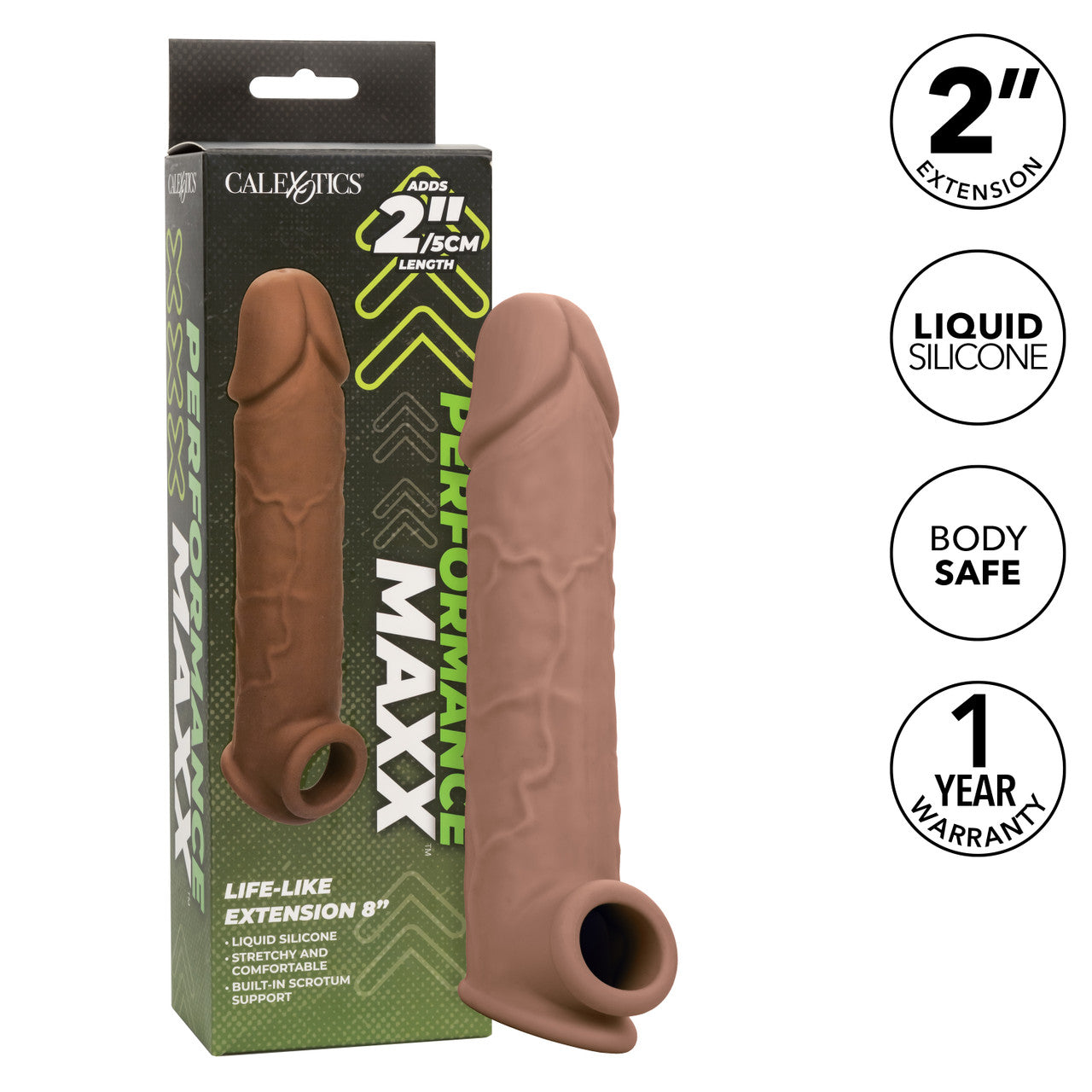 Performance Maxx Life-Like Extension 8" - Brown