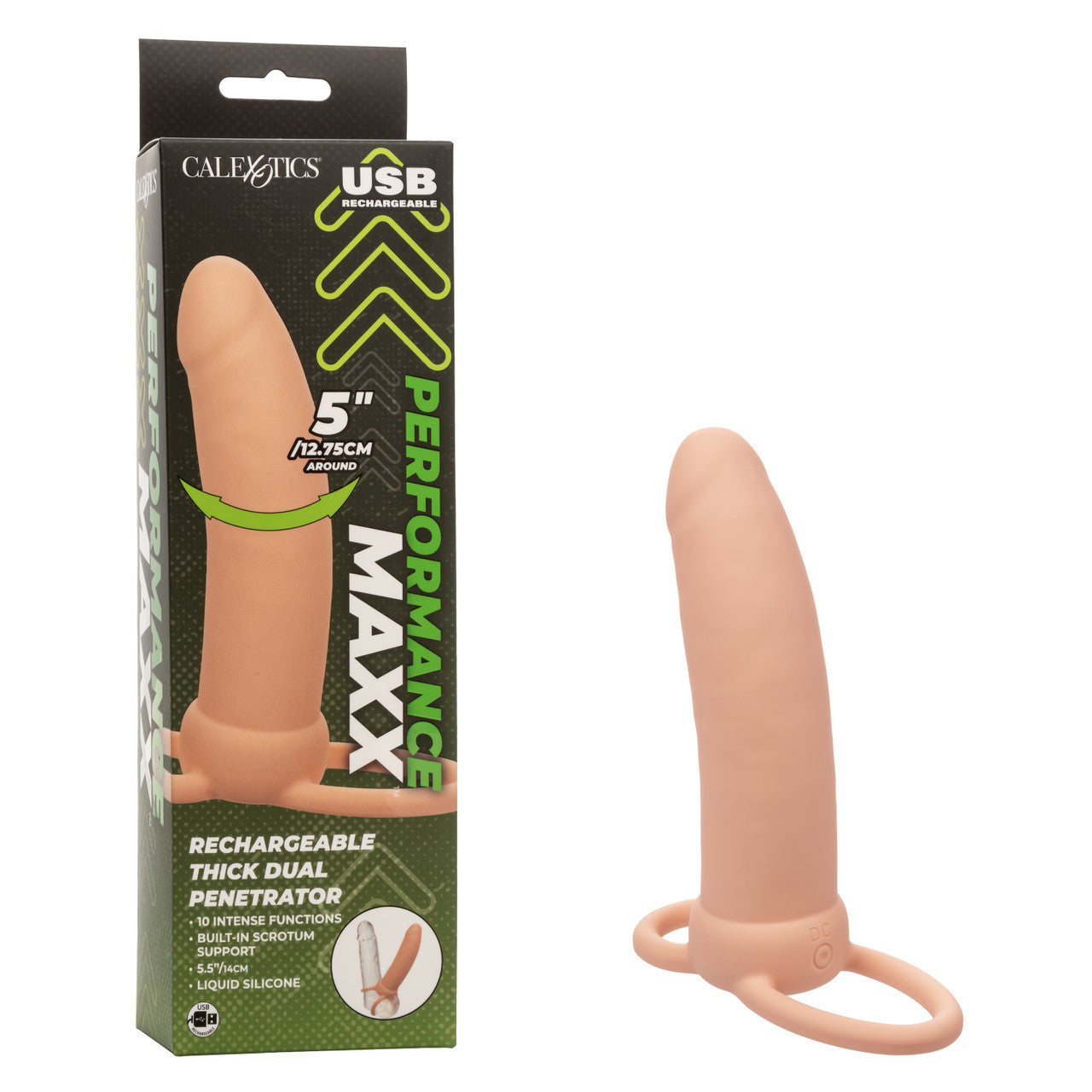 Rechargeable Thick Dual Penetrator - Ivory