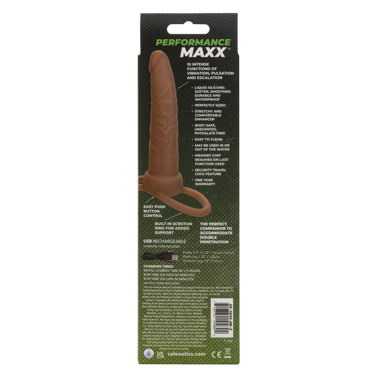 Rechargeable Dual Penetrator - Brown - Thorn & Feather