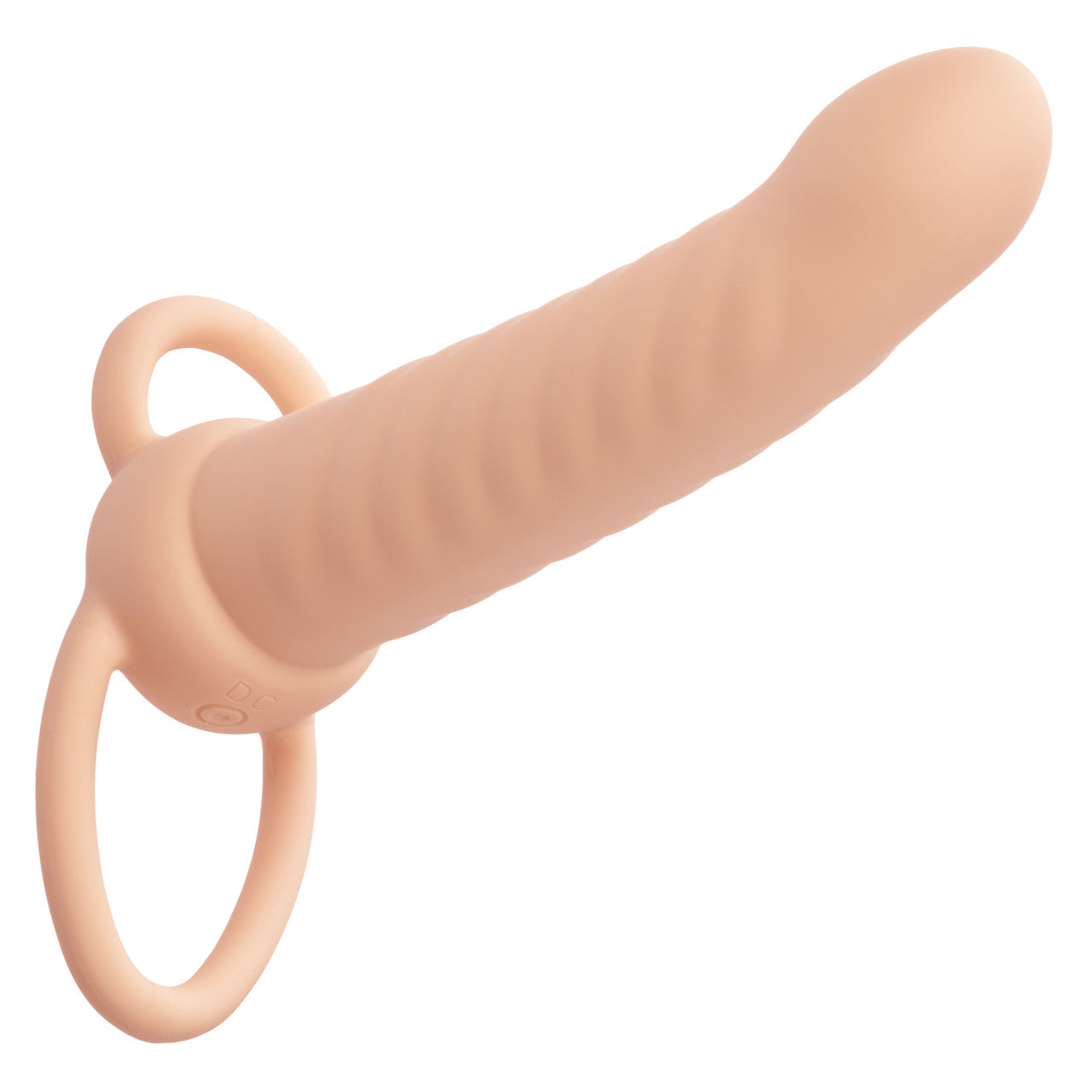 Rechargeable Ribbed Dual Penetrator - Ivory