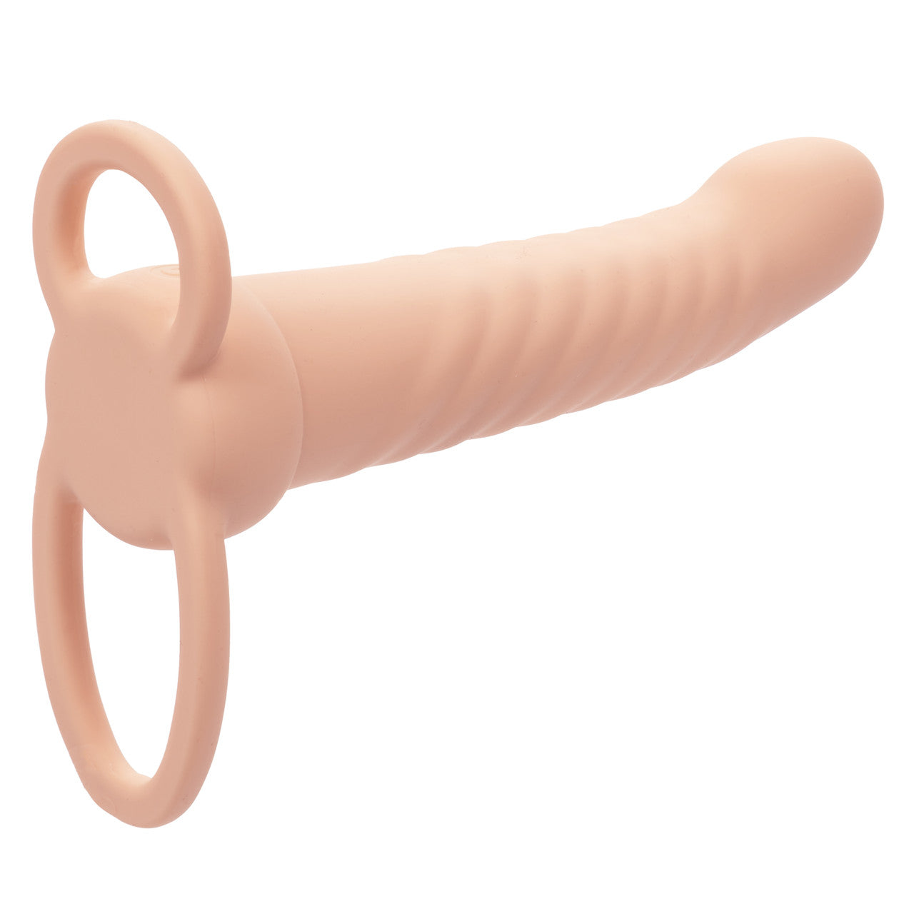 Rechargeable Ribbed Dual Penetrator - Ivory