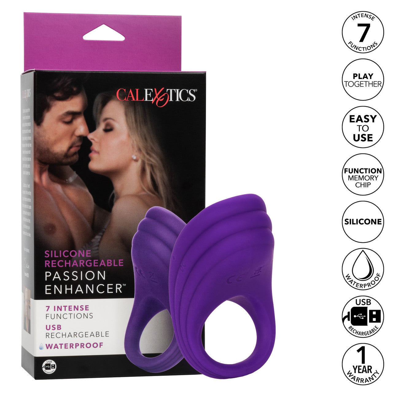 Silicone Rechargeable Passion Enhancer Ring