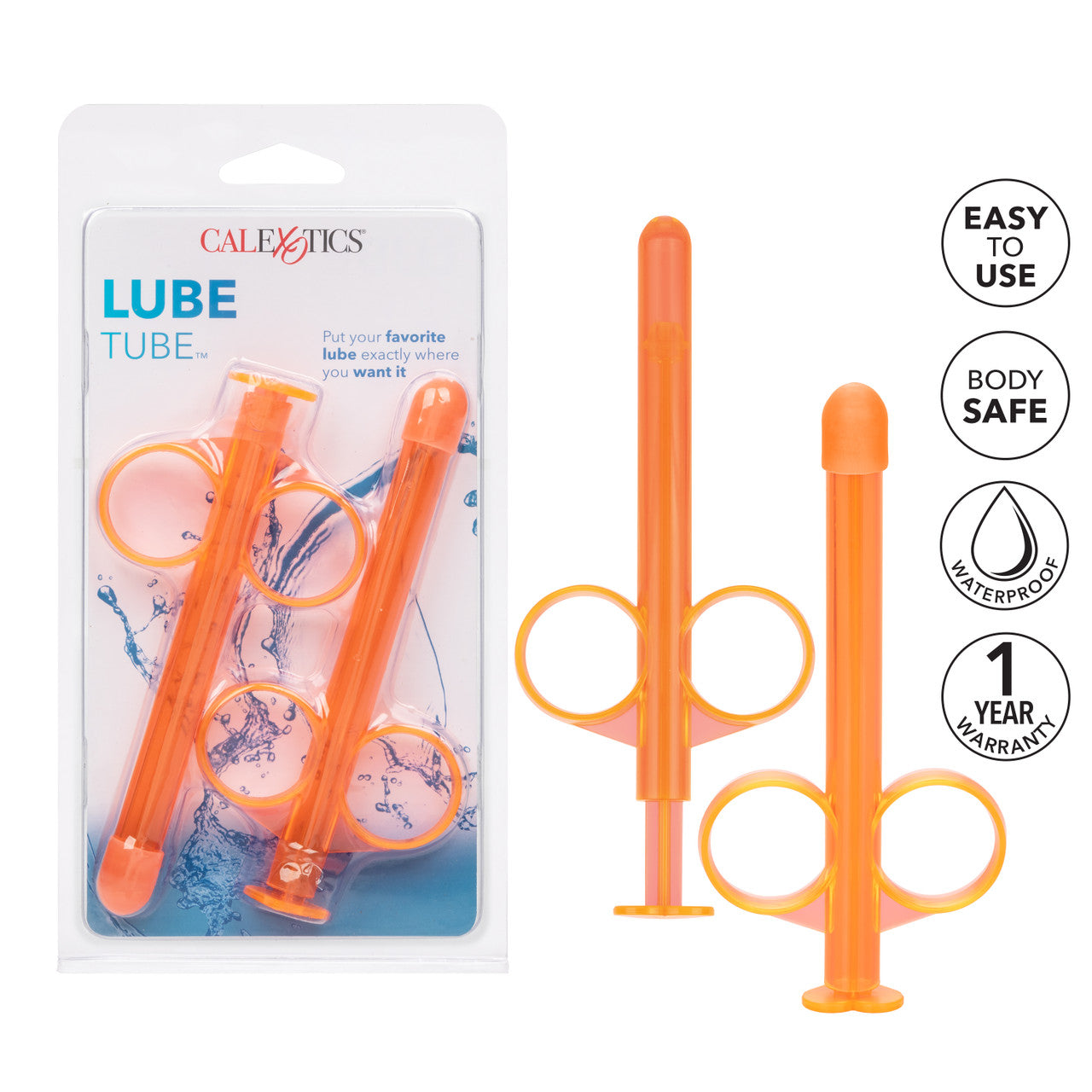 Lube Tube Applicator 2 Pack - Orange - Thorn & Feather