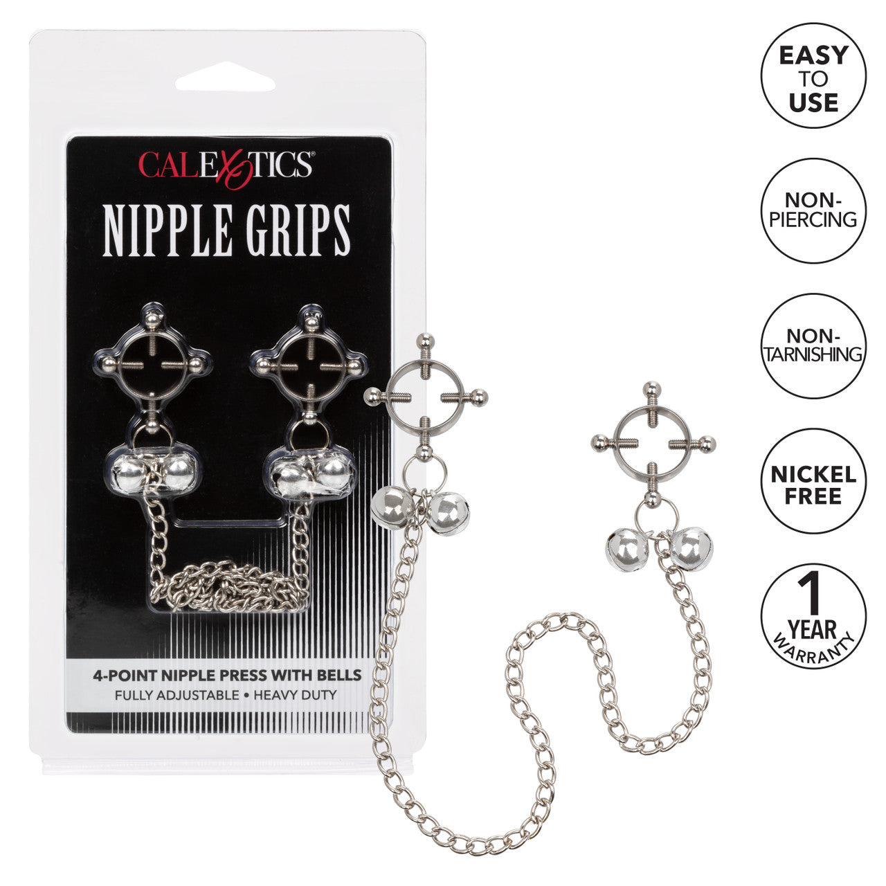 Nipple Grips 4-Point Nipple Press with Bells