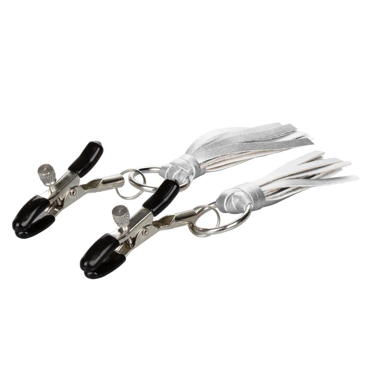 Nipple Play Playful Tassels Nipple Clamps - Silver