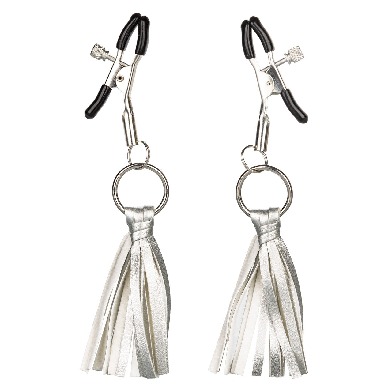 Nipple Play Playful Tassels Nipple Clamps - Silver