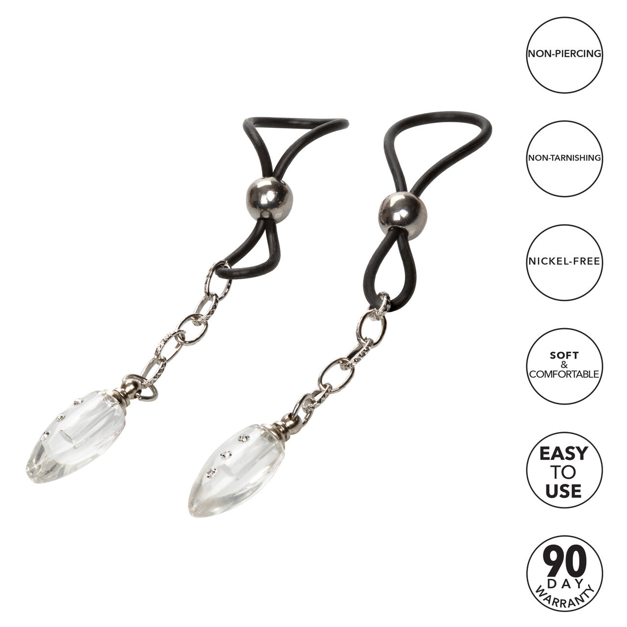 Non-Piercing Nipple Jewelry Crystal Teardrop