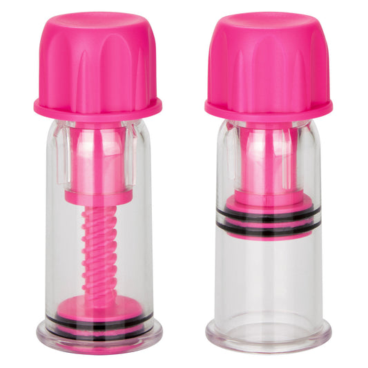 Nipple Play Vacuum Twist Suckers - Pink - Thorn & Feather