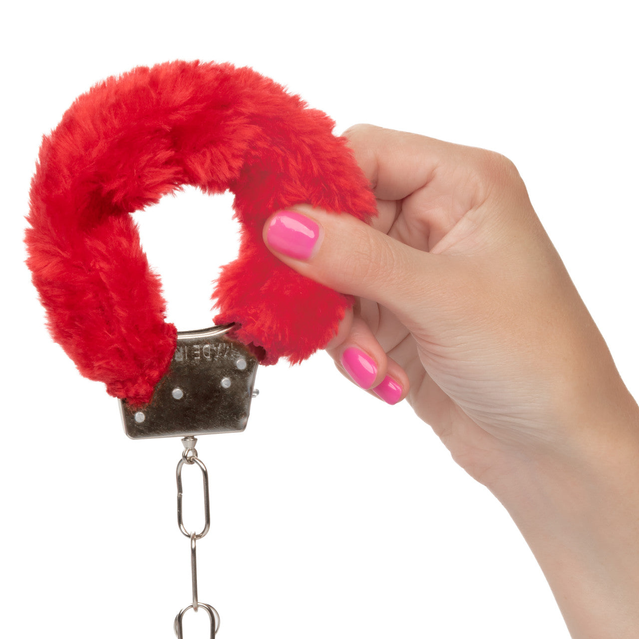 Playful Fluffy Furry Cuffs - Red