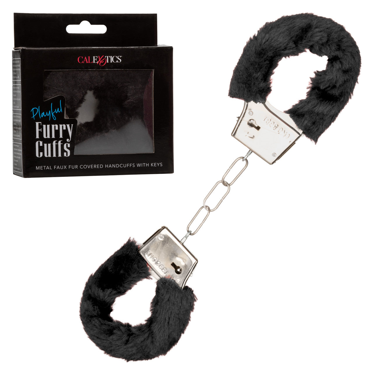 Playful Fluffy Furry Cuffs - Black