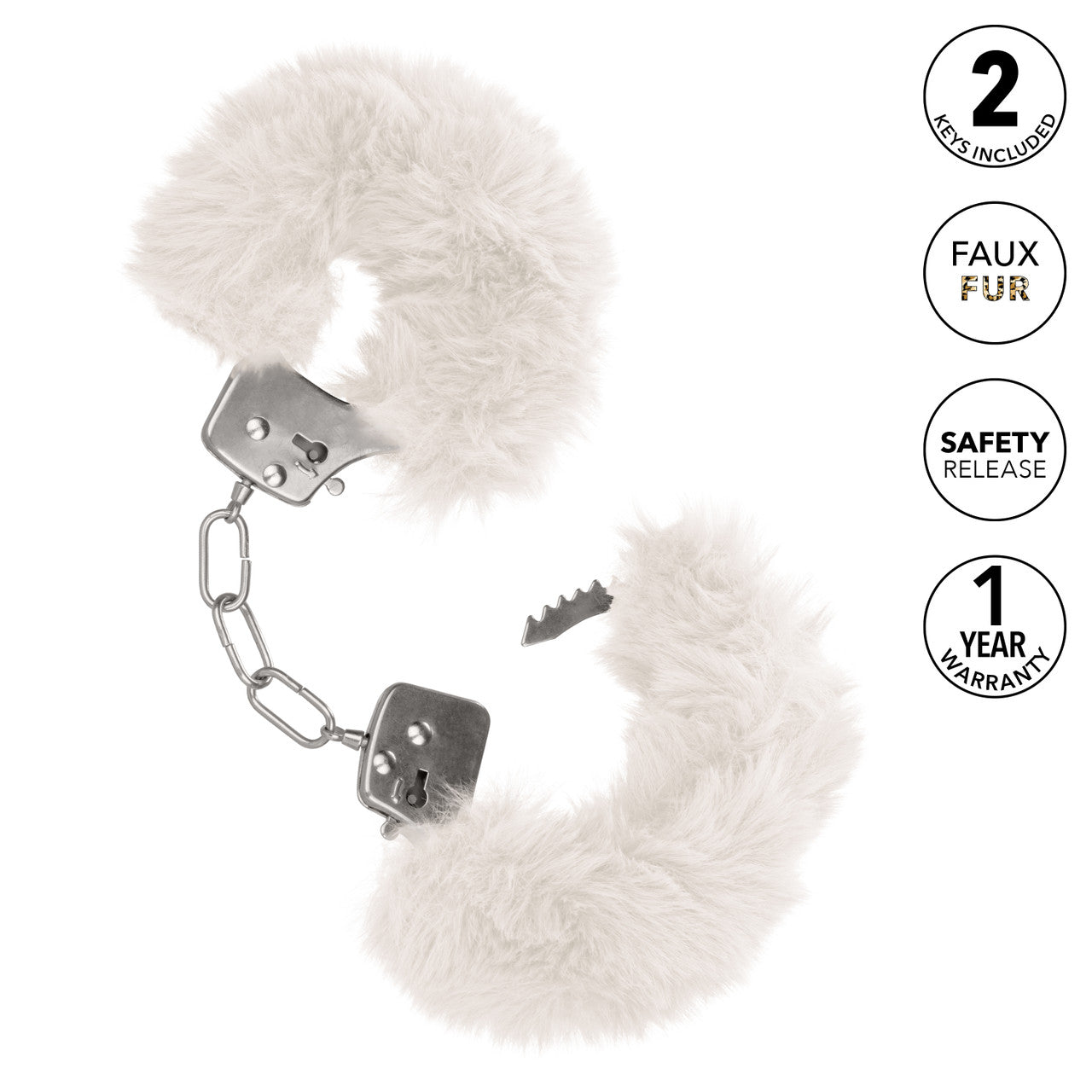 Ultra Fluffy Furry Cuffs - White