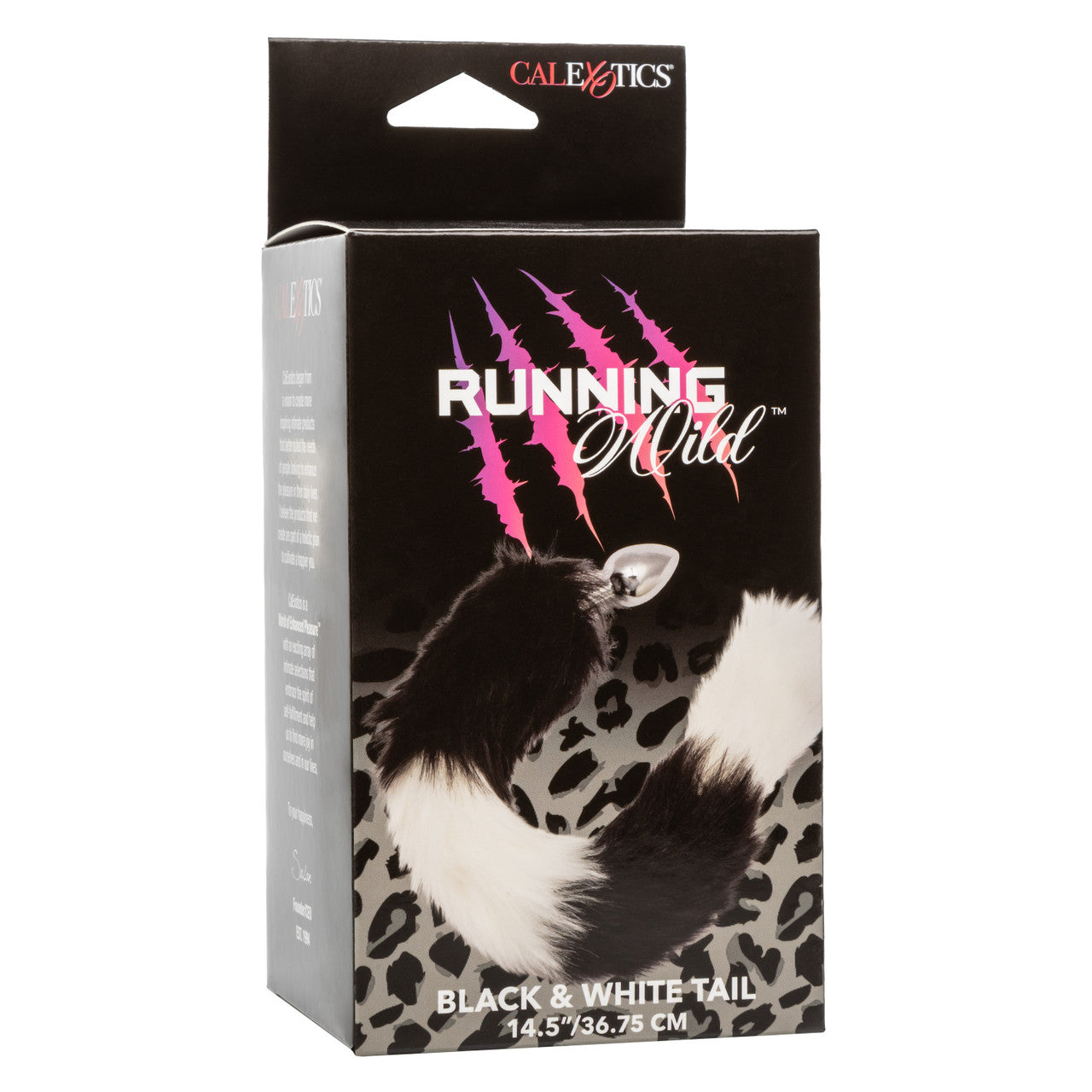 CalExotics Running Wild Black & White Tail Plug