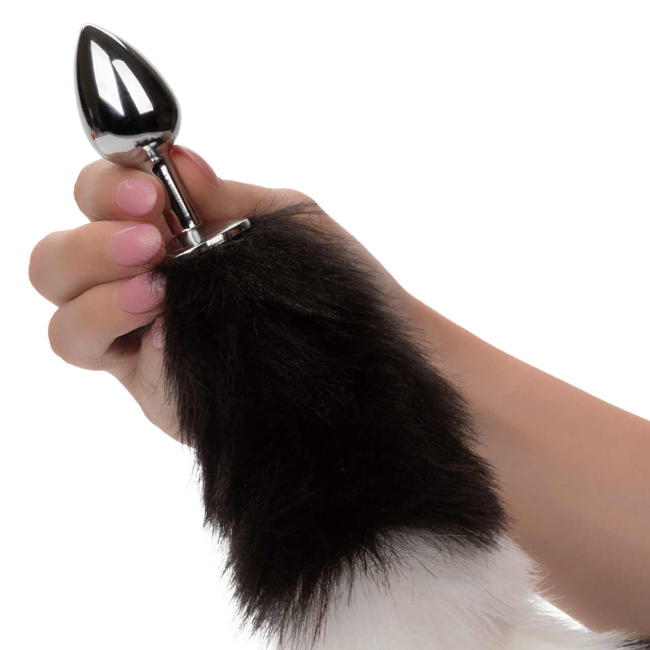 CalExotics Running Wild Black & White Tail Plug