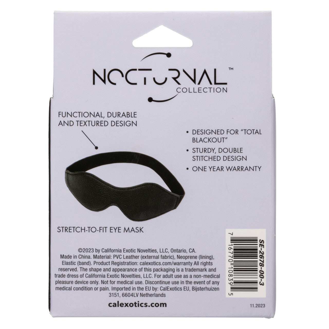 CalExotics Nocturnal Collection Eye Mask