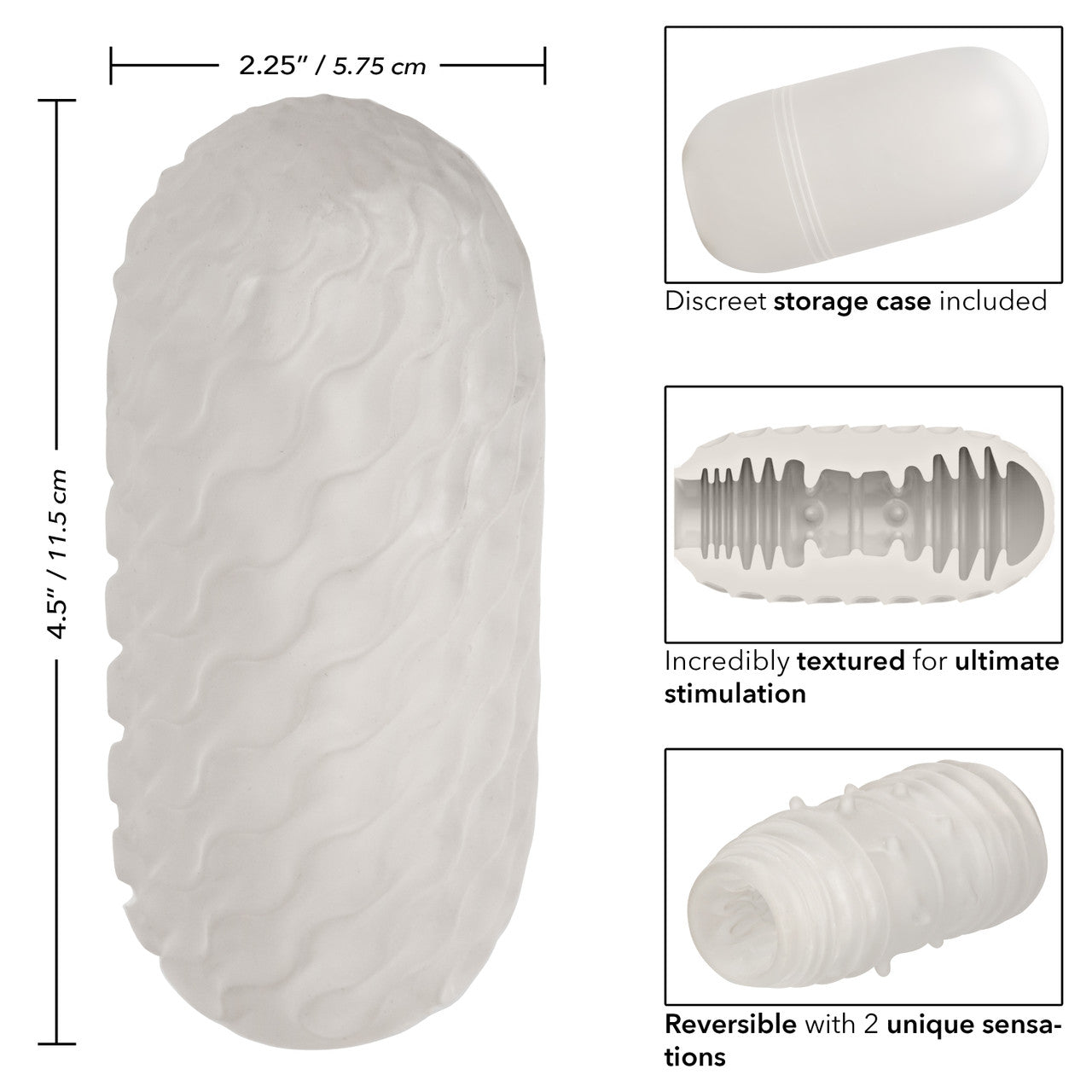 Boundless Reversible Ribbed Stroker