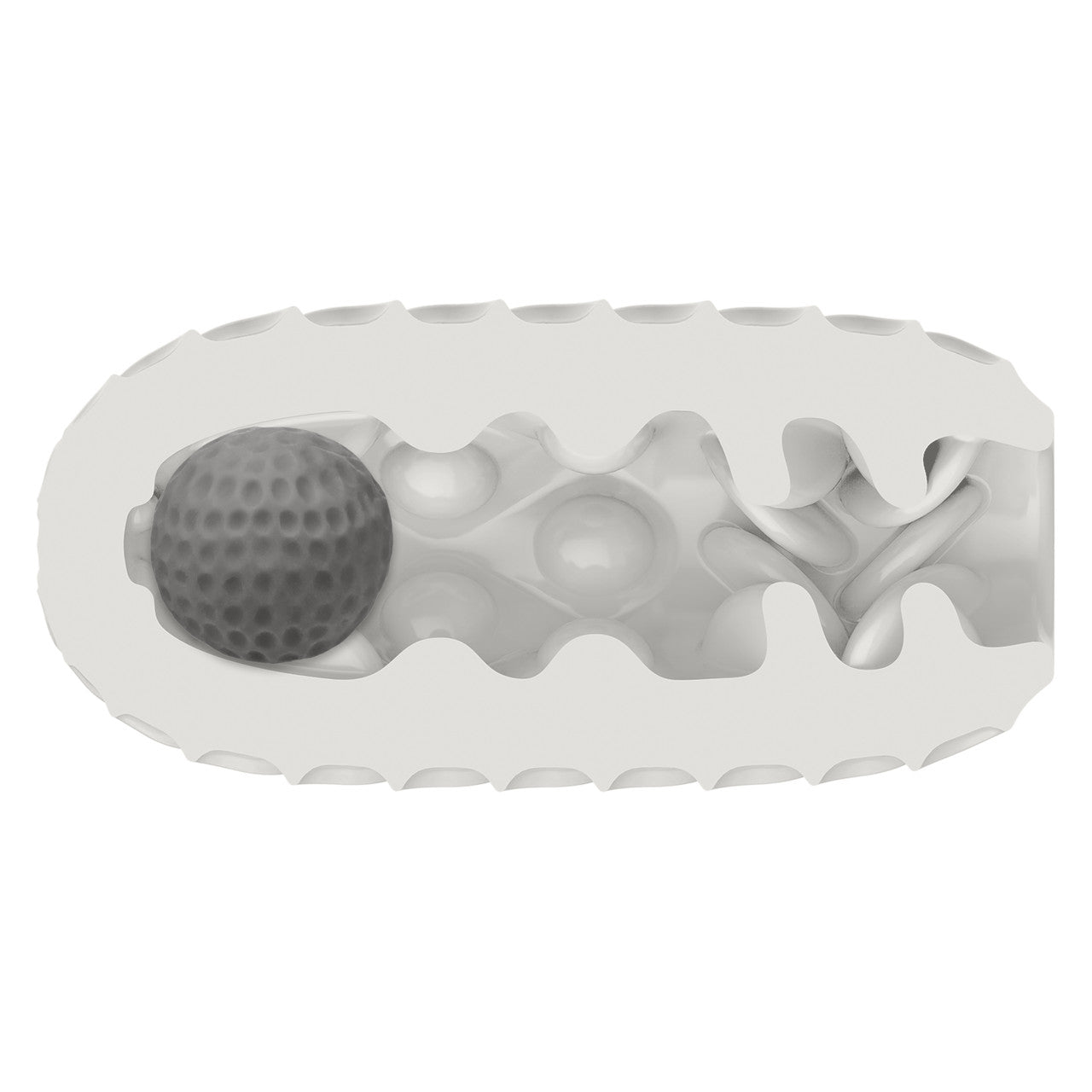 Boundless Reversible Squishy Ball Stroker - Smoke