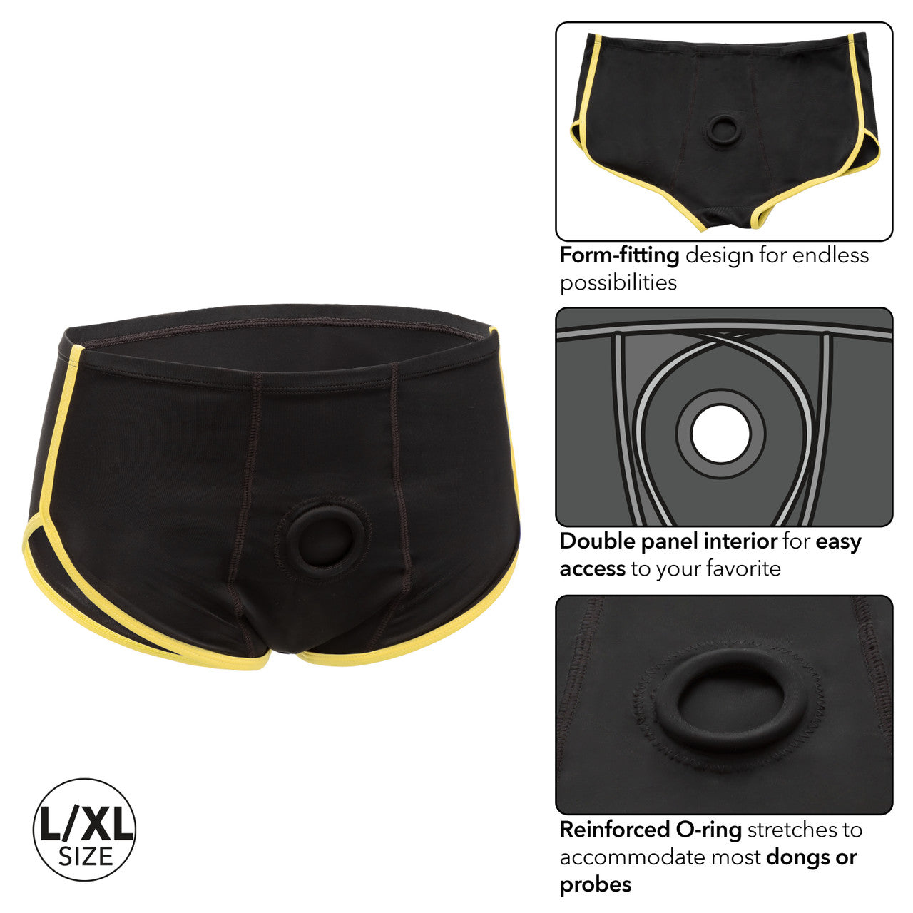 Boundless Brief Harness - Black & Yellow