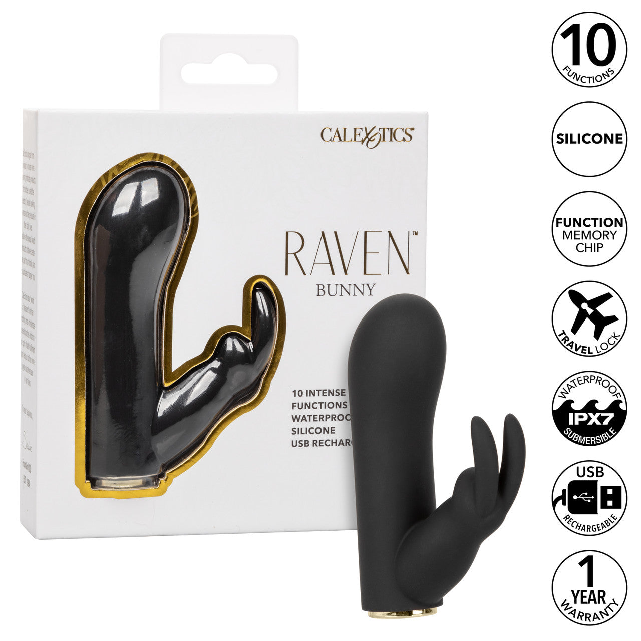 Raven Bunny Mini Dual Massager - Thorn & Feather