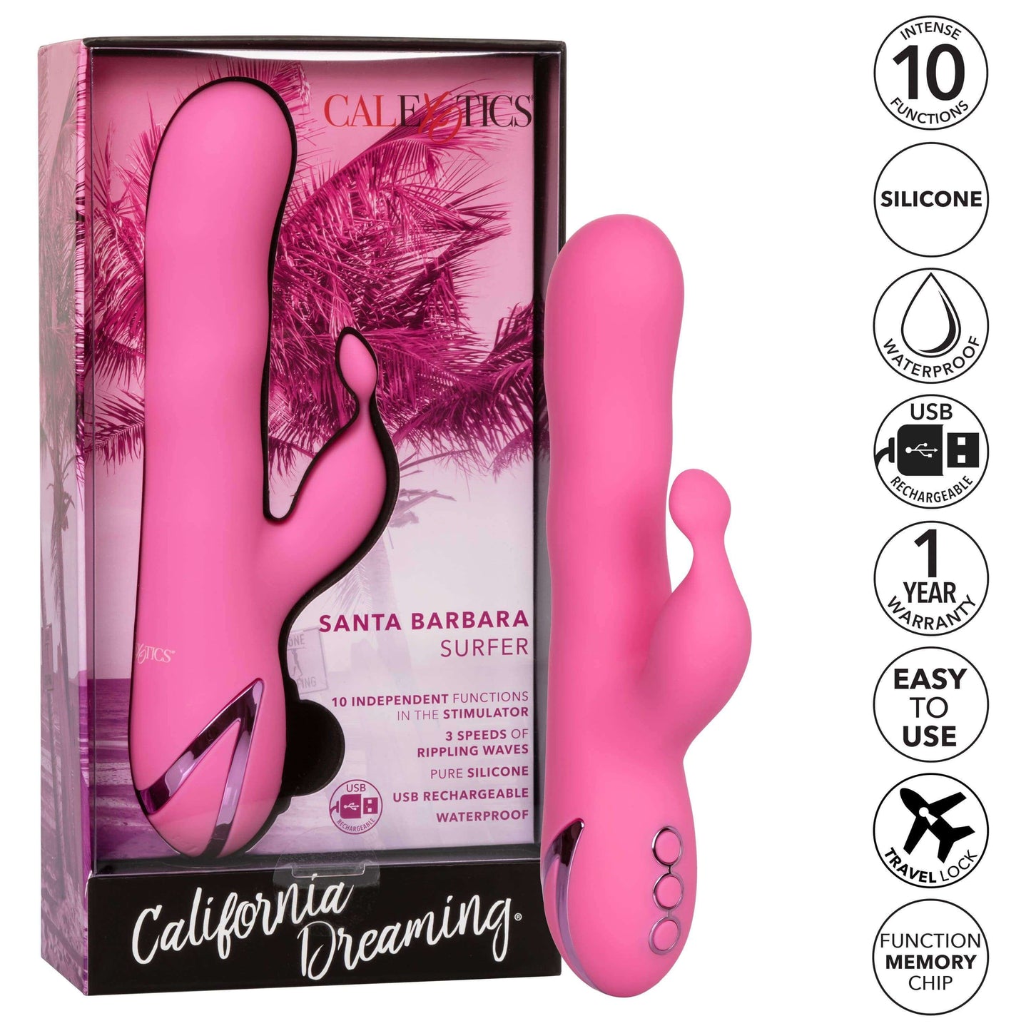 California Dreaming Santa Barbara Surfer Dual Vibrator - Thorn & Feather