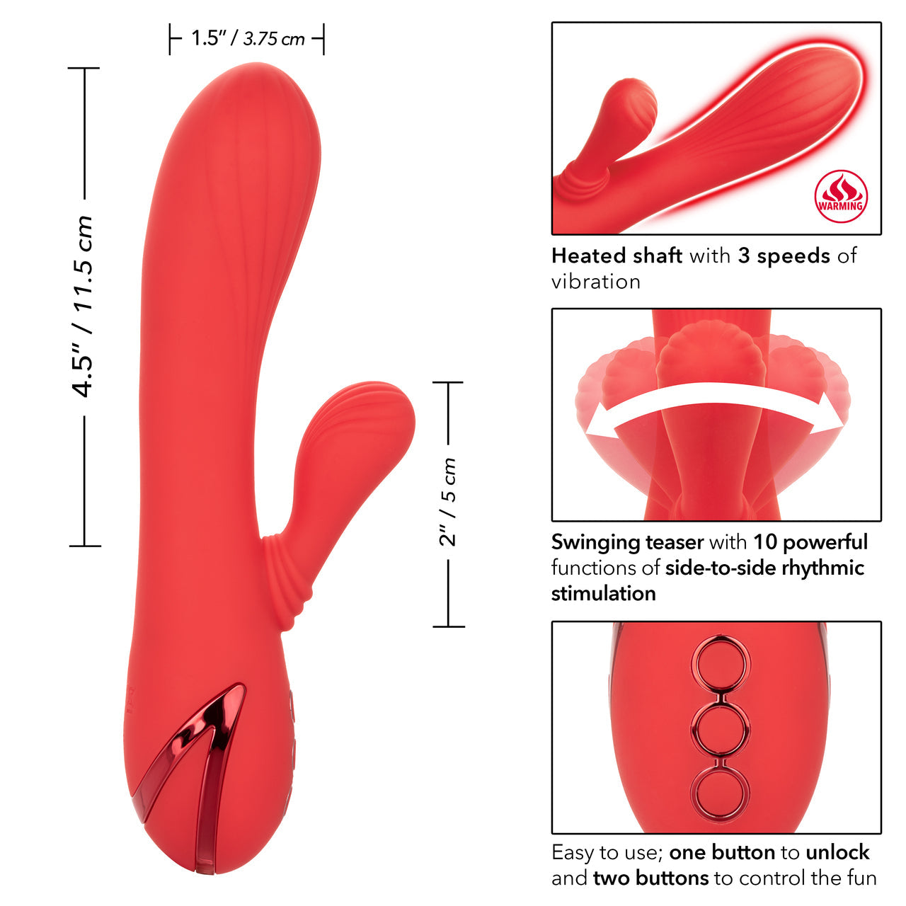 California Dreaming Palisades Passion Rabbit Vibrator - Thorn & Feather