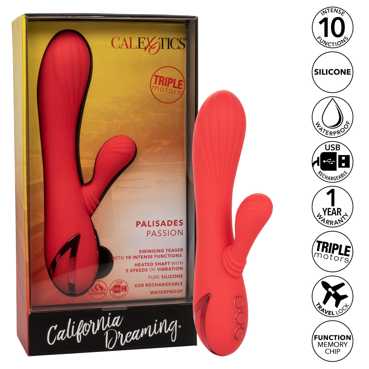 California Dreaming Palisades Passion Rabbit Vibrator - Thorn & Feather