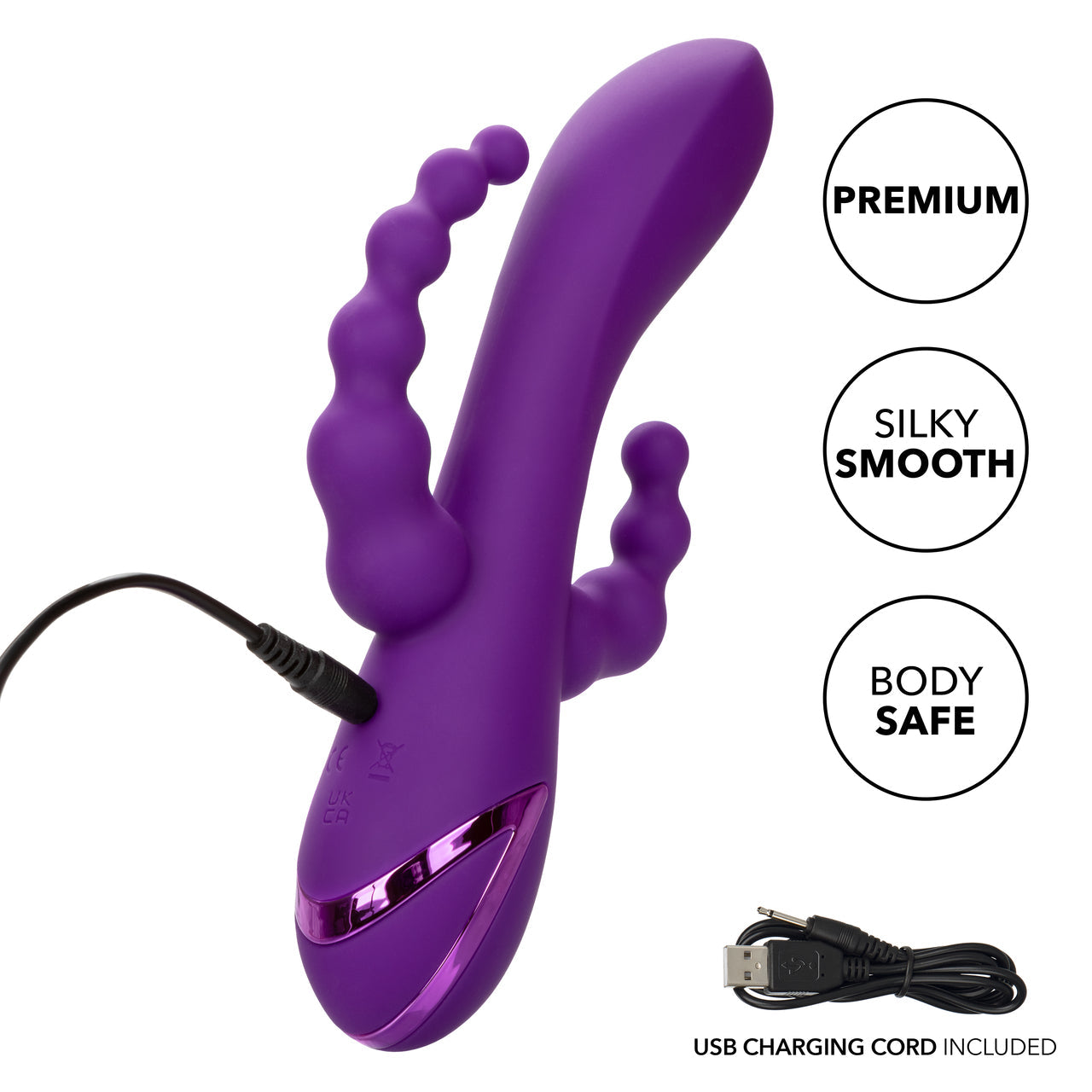 California Dreaming Long Beach Bootylicious Dual Penetrating Vibrator - Thorn & Feather