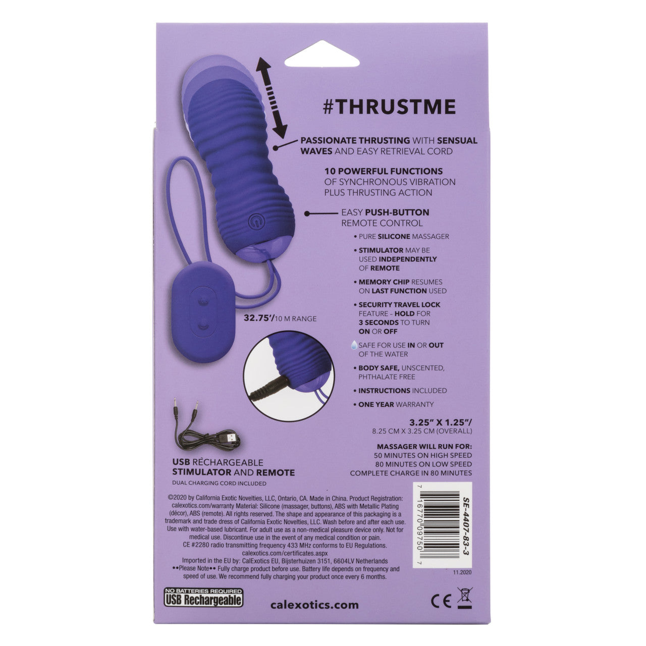 Slay #ThrustMe Thrusting Remote Vibrator