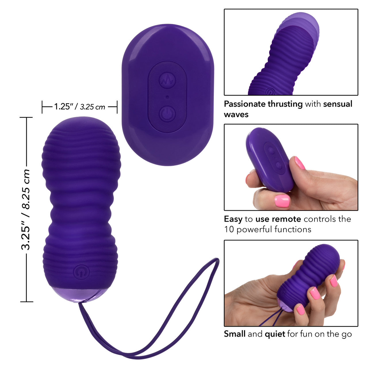 Slay #ThrustMe Thrusting Remote Vibrator