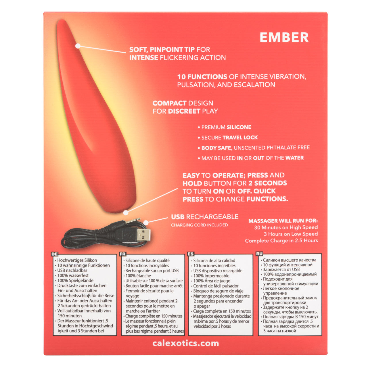 Red Hot Ember Silicone Massager