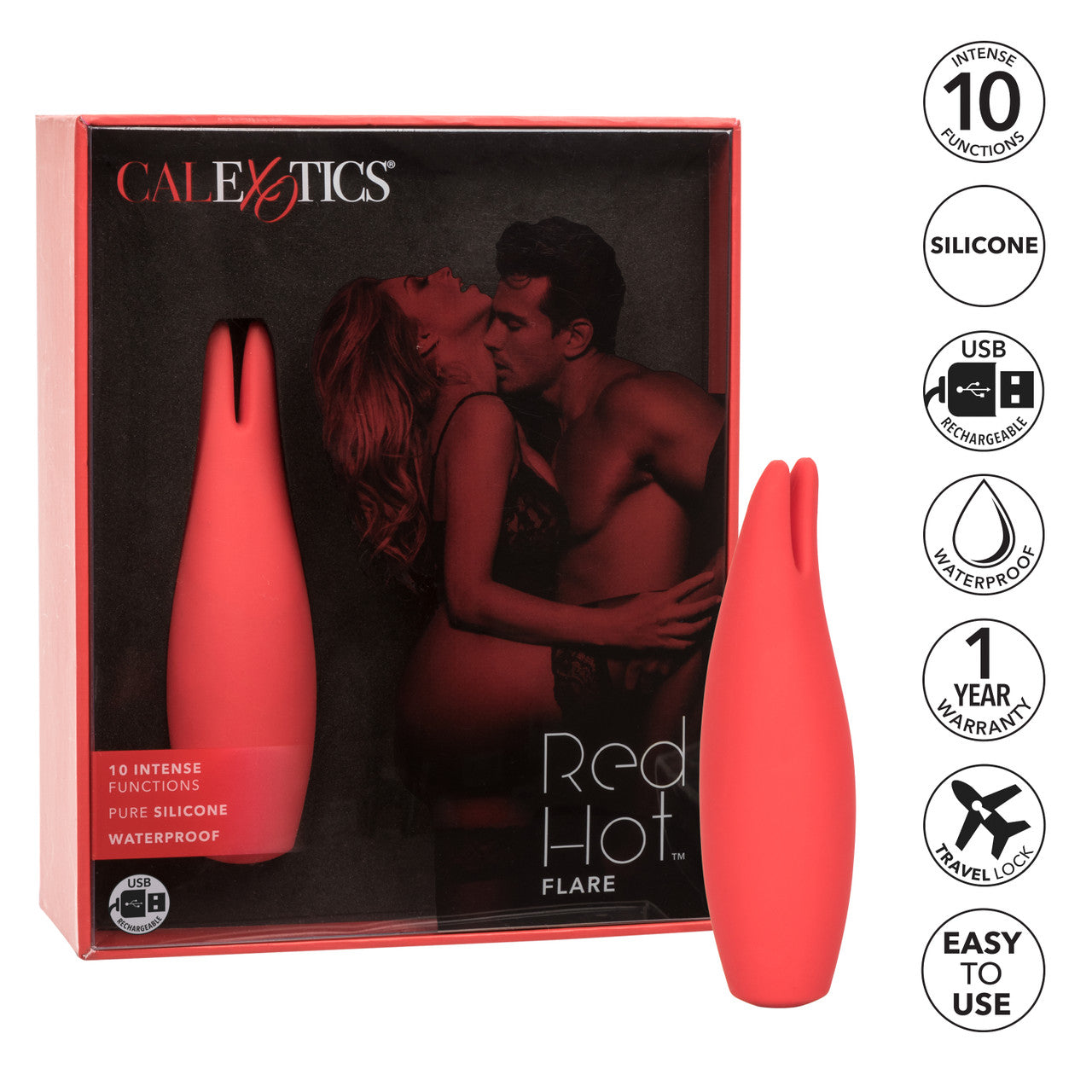 Red Hot Flare Silicone Massager