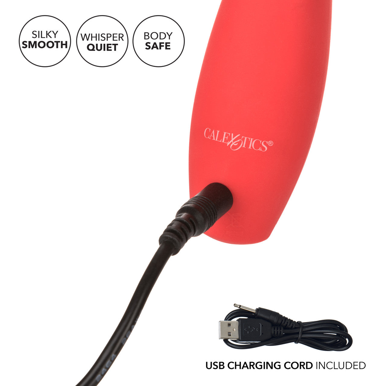 Red Hot Fury Silicone Rechargeable Clitoral Vibrator - Thorn & Feather