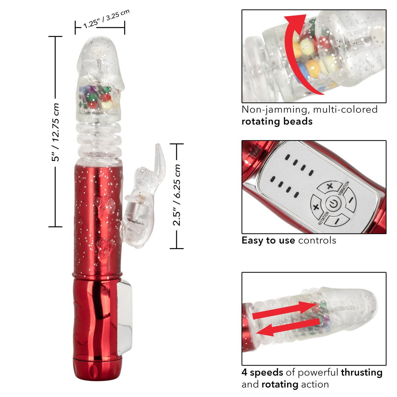 Naughty Bits Cumball Machine Thrusting Jack Rabbit Vibrator - Thorn & Feather